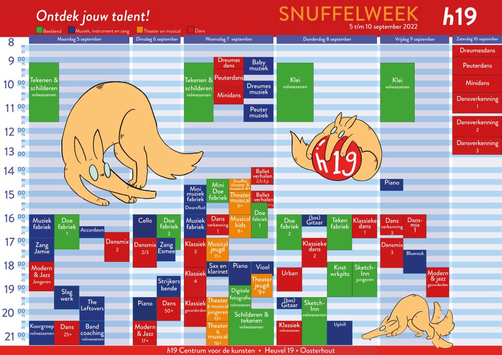 Programma Snuffelweek 2022