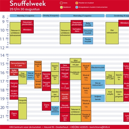 Snuffelweek seizoen 2025-2026